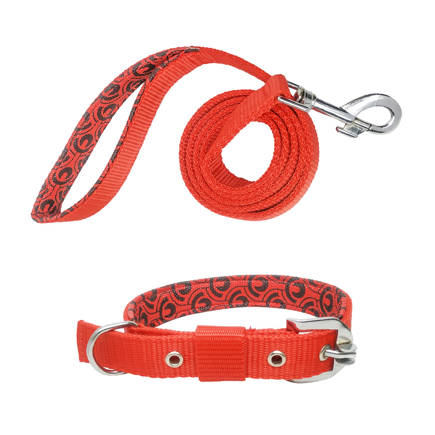 Modern Pets House 1.25 Inch Thick Heavy Duty Imported Padded Collar and Leash Rope with Anti-Slip Handle| Waterproof Neck Collar and Leash Belts with Strong Hook| Walking Jogging Training Collar and Leash for Large Dogs (Red, Large) (B09WTY8WQH) Amazon Price History, Amazon Price Tracker
