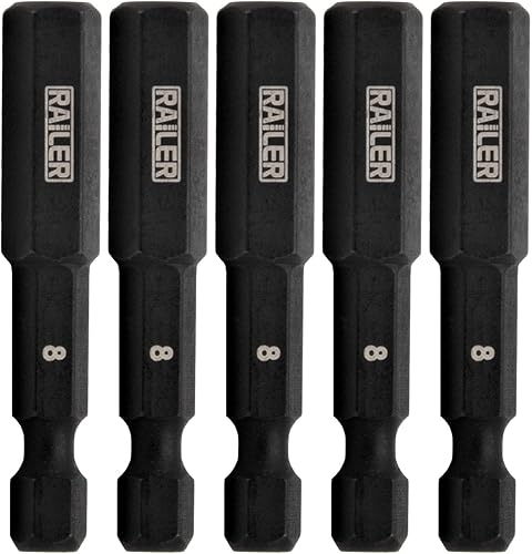 Miniatura 15 de Broca de Impacto Hexagonal de 7/32" - Brocas Hexagonales Railer de Llave Allen para Taladro. Brocas Hexagonales de Acero S2 de 2 pulgadas