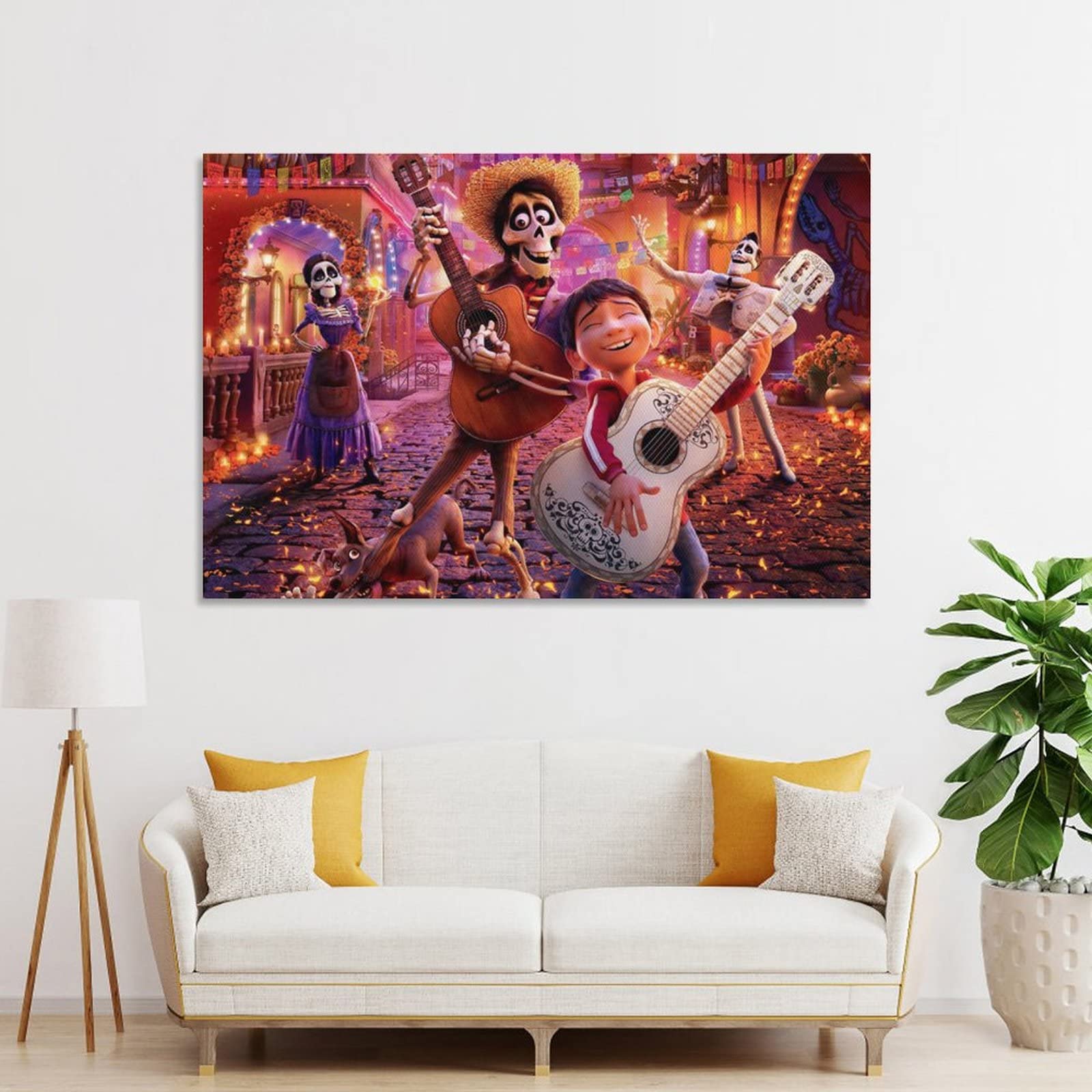 Poster Toile Coco - Décoration Murale 30x45 Cm, Impression Haute Qualité, Toile Résistante - Pour Salon, Chambre, Bureau - 4