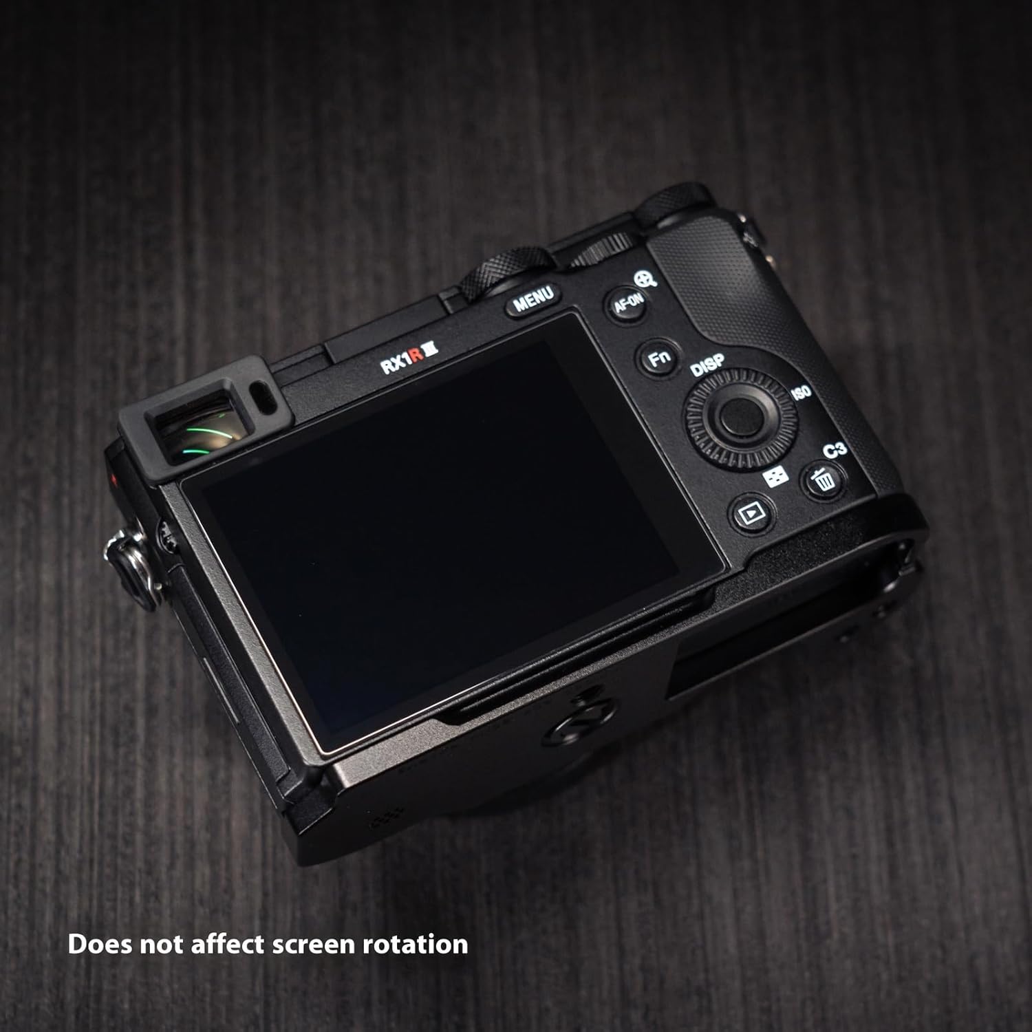 Wood Hand Grip L Plate Aluminum Alloy Base for RX1R3 RX1R III Camera (Ziricote)