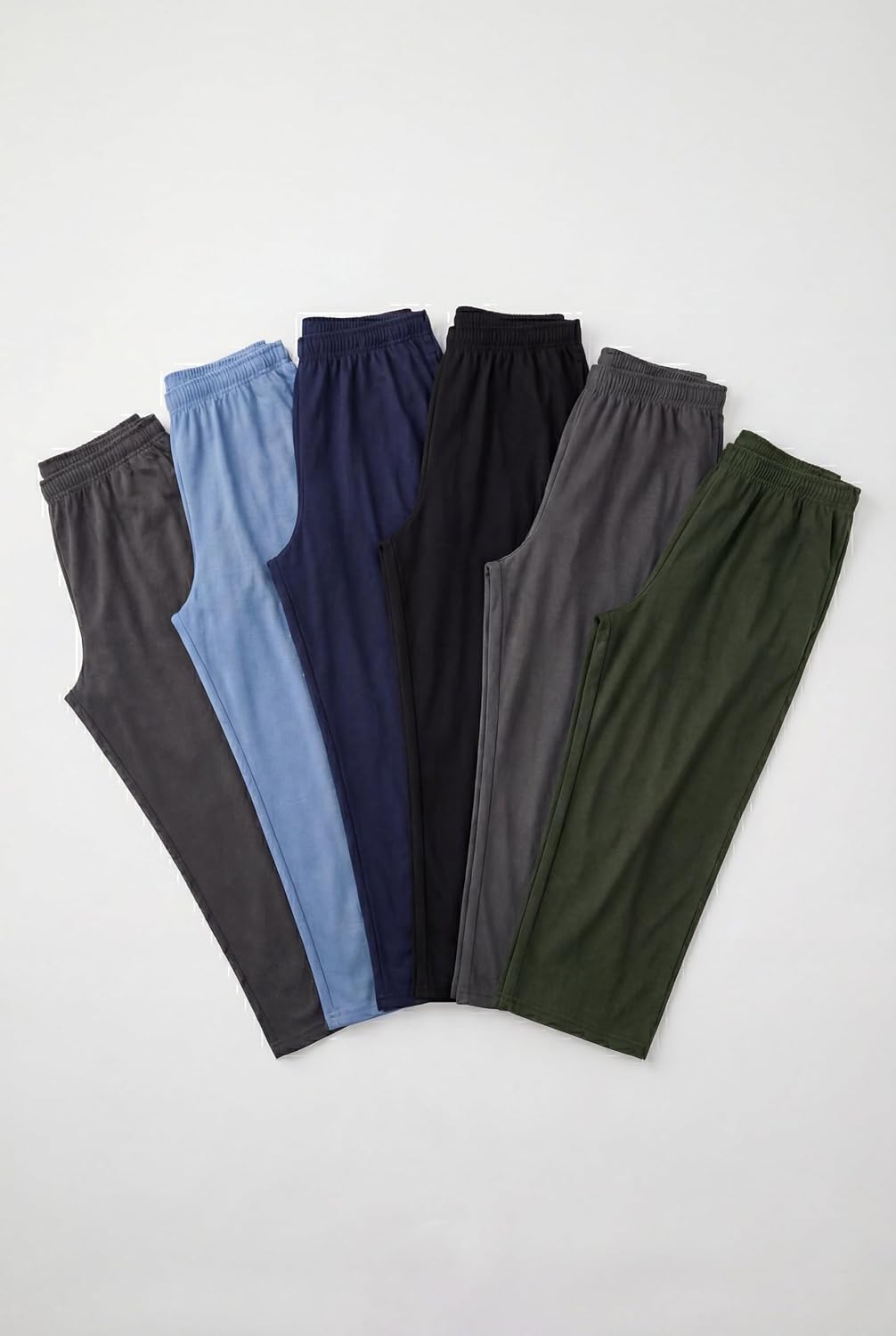 KingSize Men's Big & Tall Lightweight Jersey Open-Bottom Sweatpants