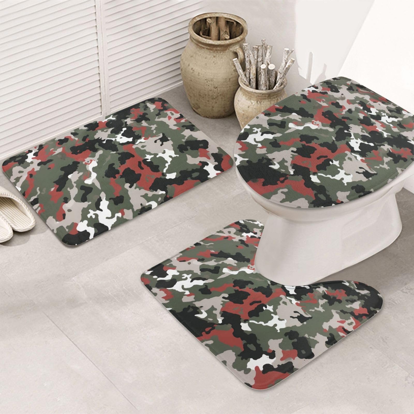 Tapis de bain antidérapant flanelle pour sécuriser et sécher le sol du WC