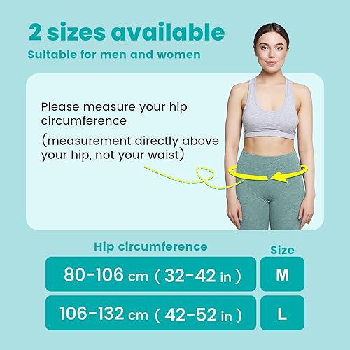 Miniatura 6 de Cinturón de cadera sacroilíaco, soporte de cinturón para articulaciones Si para mujeres y hombres, alivia el dolor ciático, pélvico, lumbar, pierna