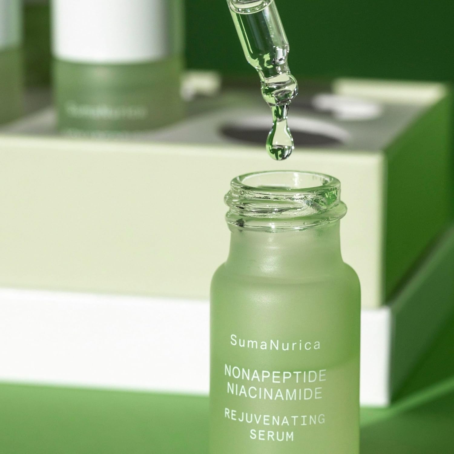 SumaNurica Nonapeptide Niacinamide Rejuvenating Serum, Brightening & Oil-Balancing Formula, Supports Skin Barrier & Hydration, Lightweight Daily Serum for Dull, Uneven Skin (0.33 fl. oz x 6 Bottles) - Image 9