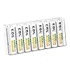 EBL Pack of 8 AA Batteries 2800mAh High Capacity Precharged Ni-MH AA Rechargeable Batteries