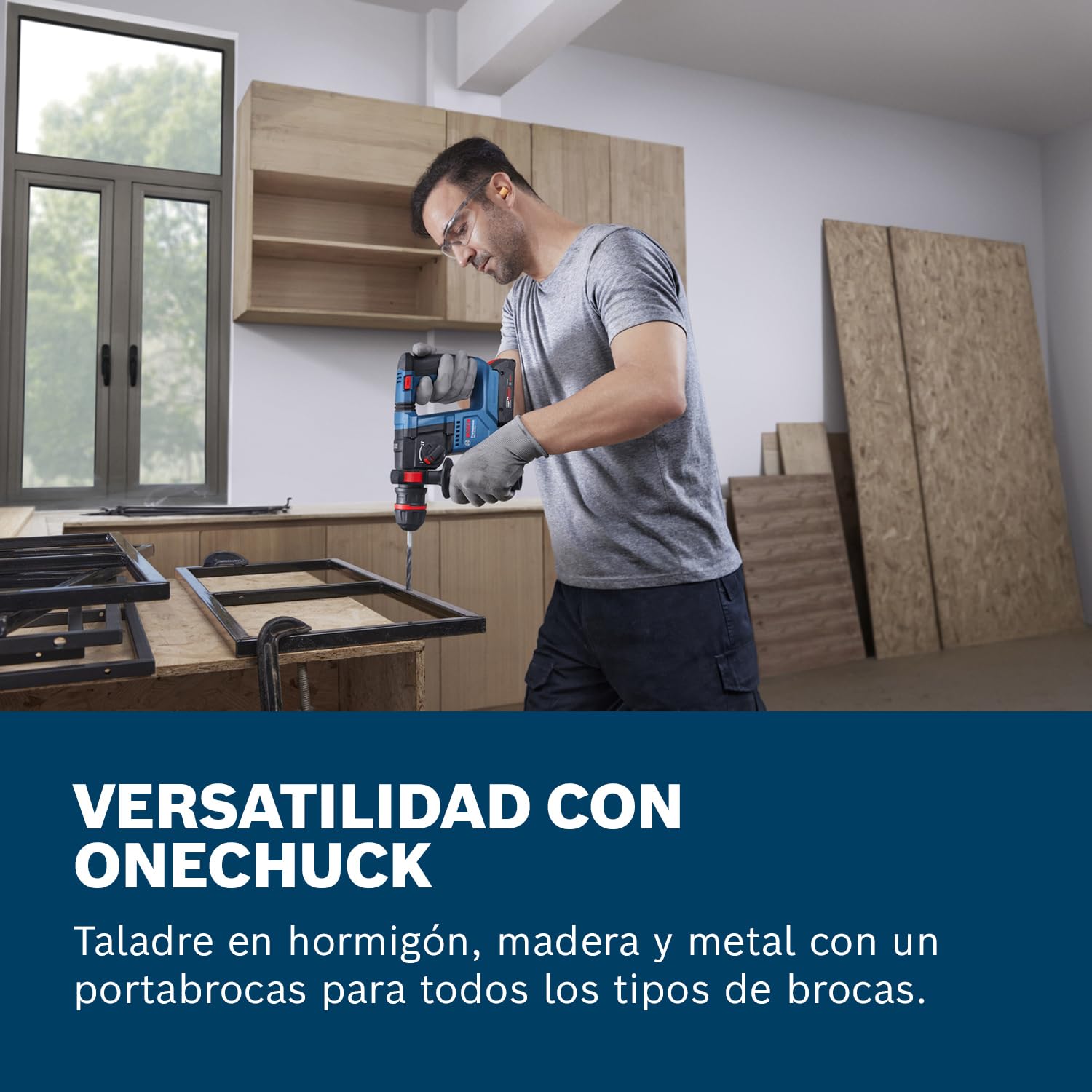 Bosch Professional 18V System martillo perforador a batería GBH 18V-18 X (ONECHUCK, incl. 2x 18V 2.0Ah, GAL 18V-40, GDE 24)