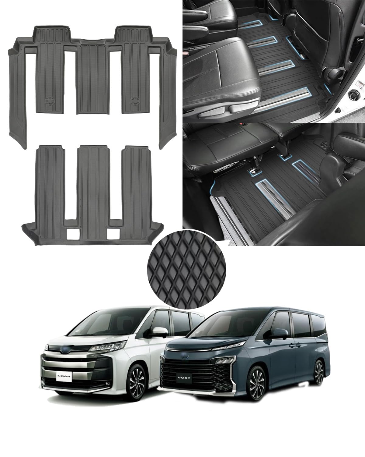 Amazon | トヨタ新型ヴォクシー ノア 90系 フロアマット 3Dフロア  