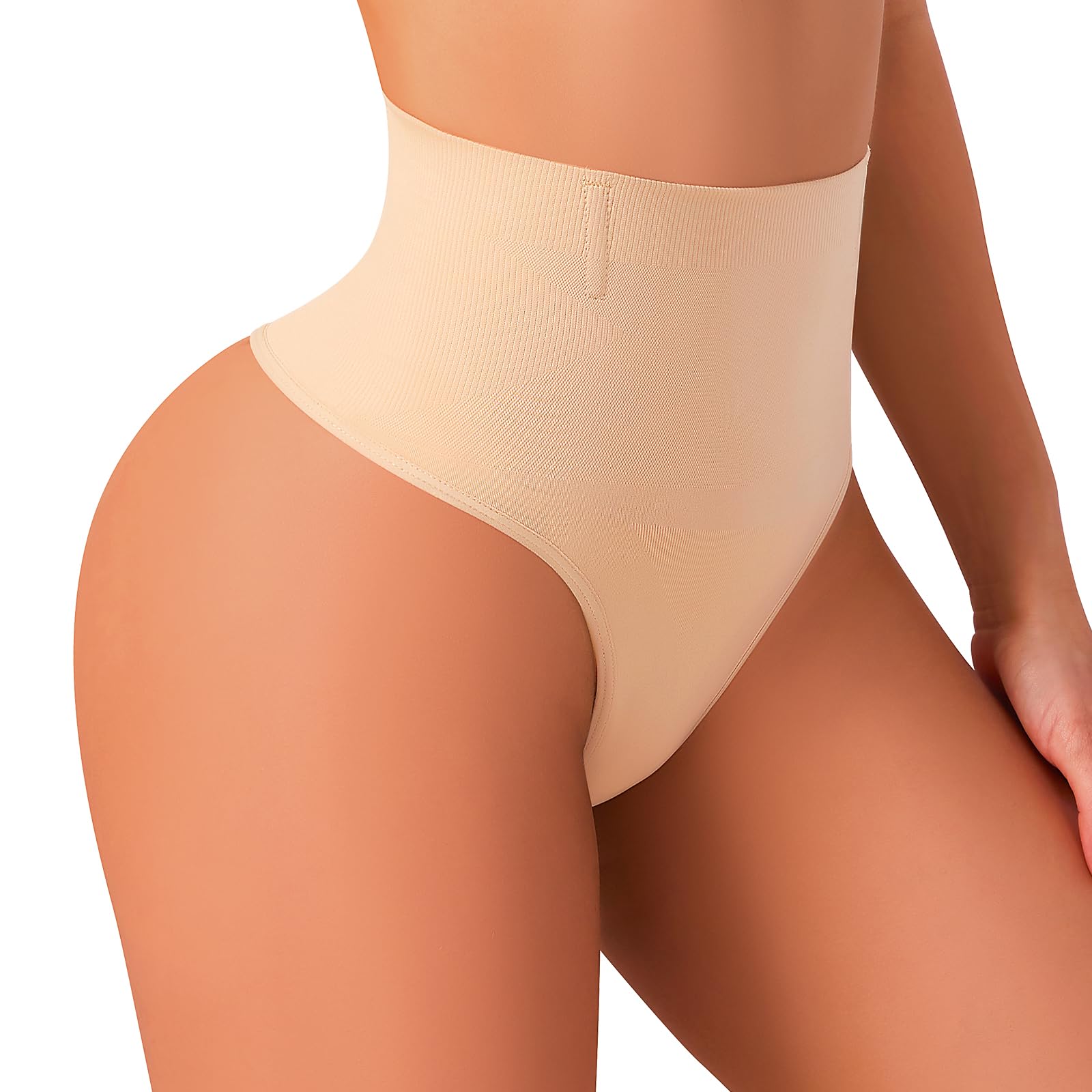 Damen Bauchweg Unterhose Shapewear Tanga Nahtlos Miederslips Body Shaper Miederpant Figurformende Unterwäsche