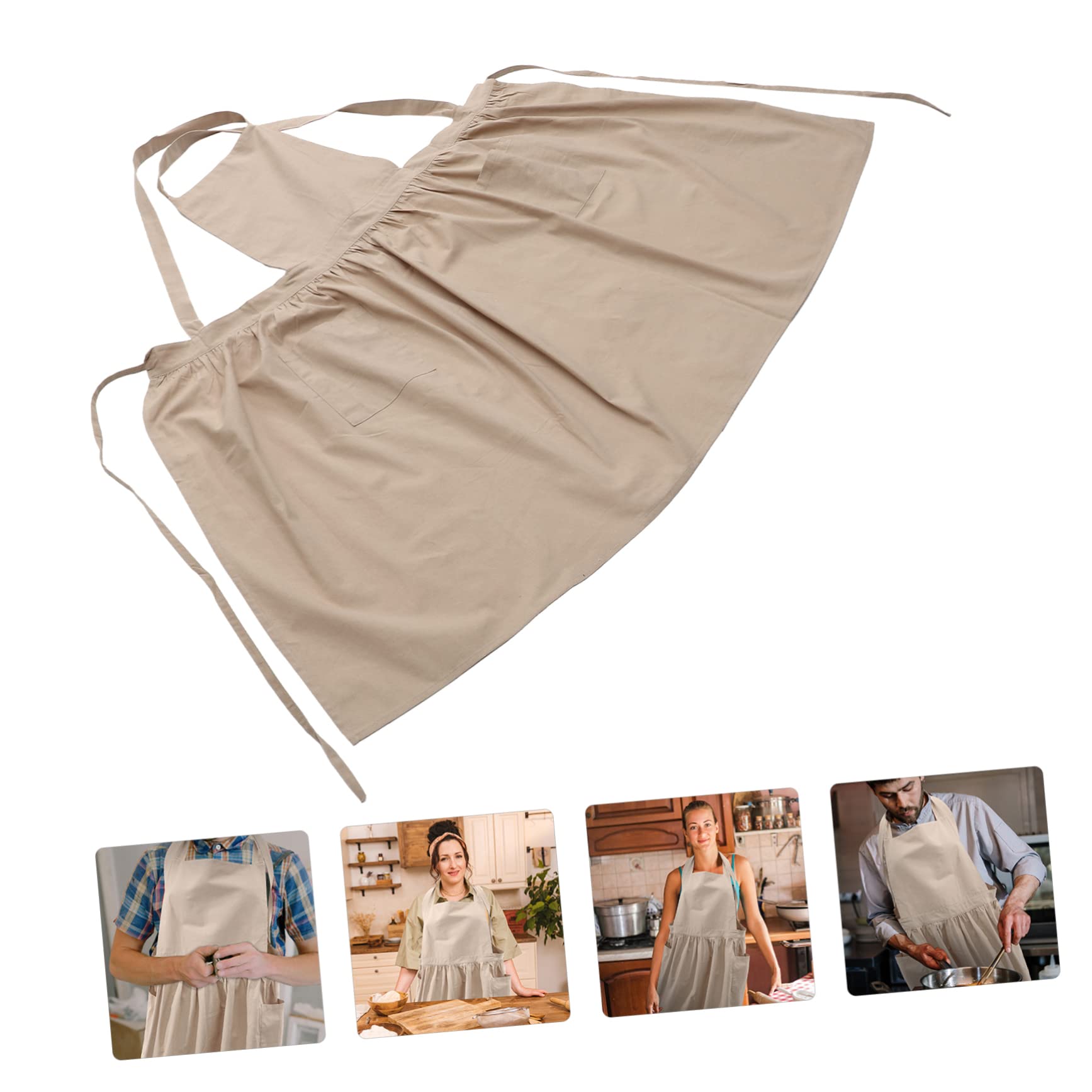 Cabilock Delantal Chaleco De Cocina Delantales Chaleco De Mujer o Rucking Para Mujer o De Trabajo o Recortado Para Suministro De Cocina Accesorio Para Hornear