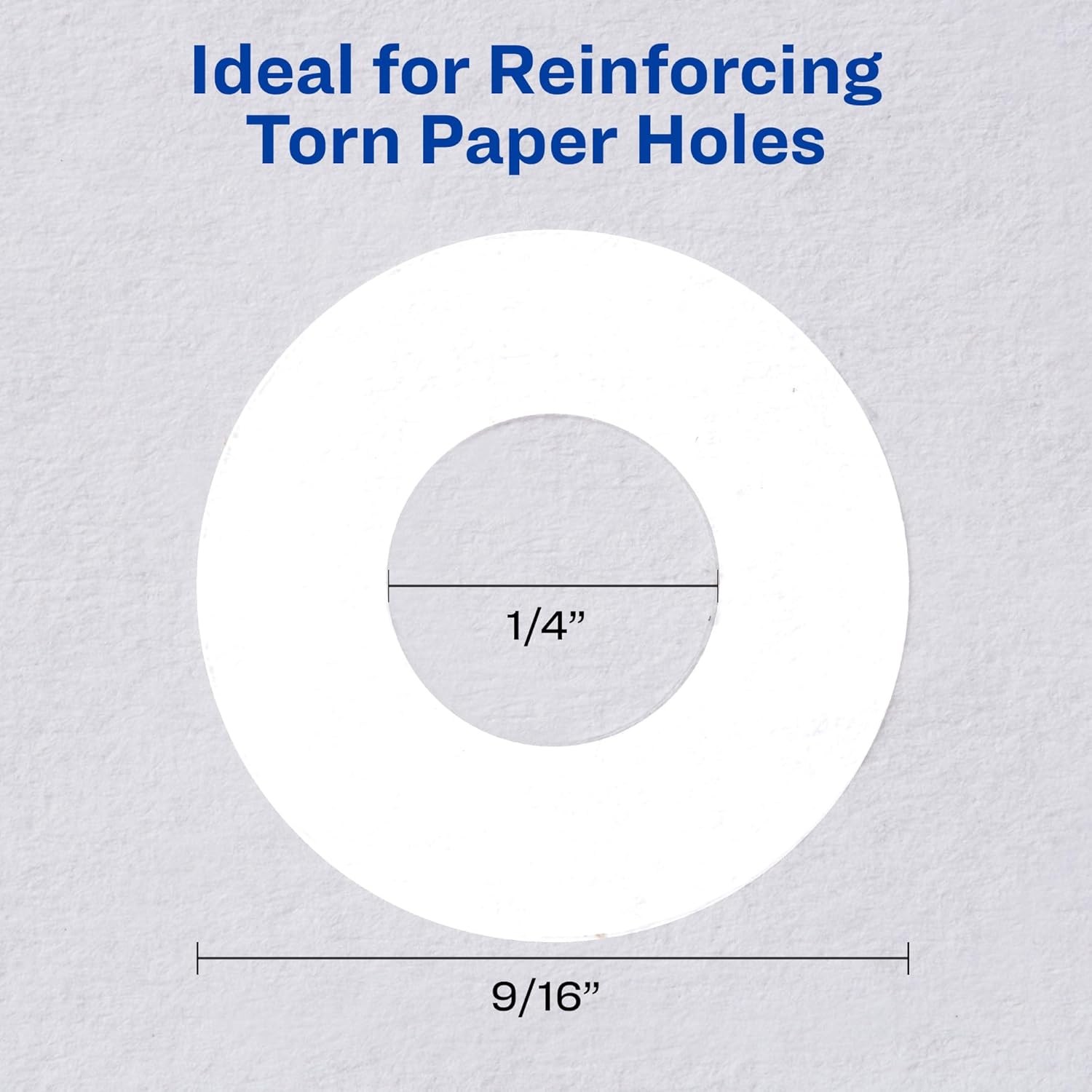 Avery Reinforcement Labels, 1/4" Diameter, Permanent Adhesive, White, Non-Printable, 6 Packs, 1,200 Page Reinforcement Stickers (21919)