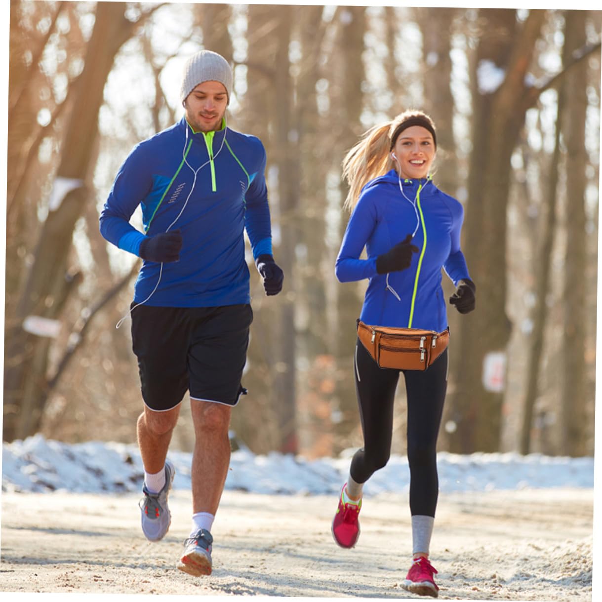 Beaupretty Riñonera Vintage para Hombre en Pu Resistente al Desgaste Costuras Suaves, Diseño Creativo para Jogging y Viajes Casuales