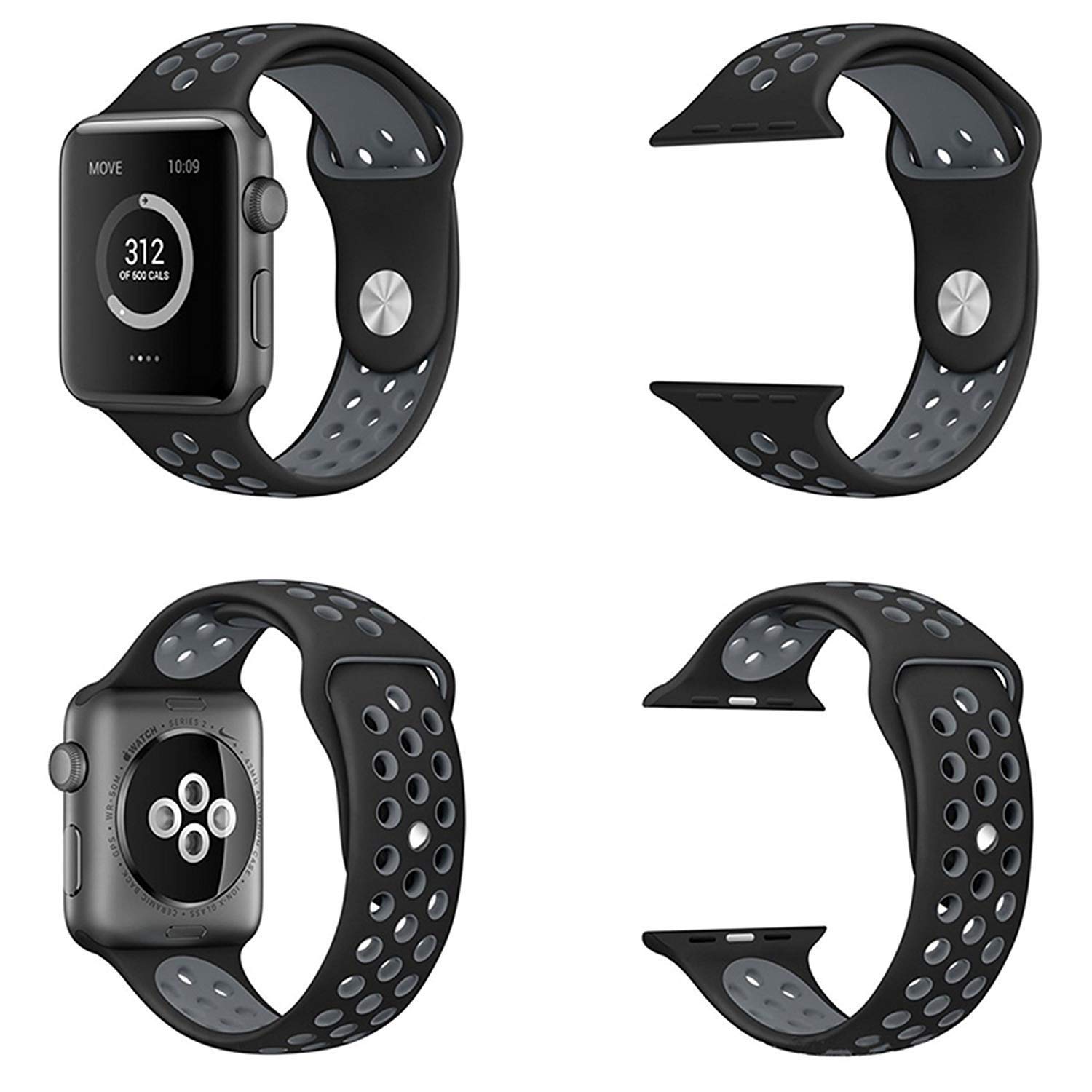 Sounce Sports Strap Compatible for Watch Band 42mm 44mm 45mm 