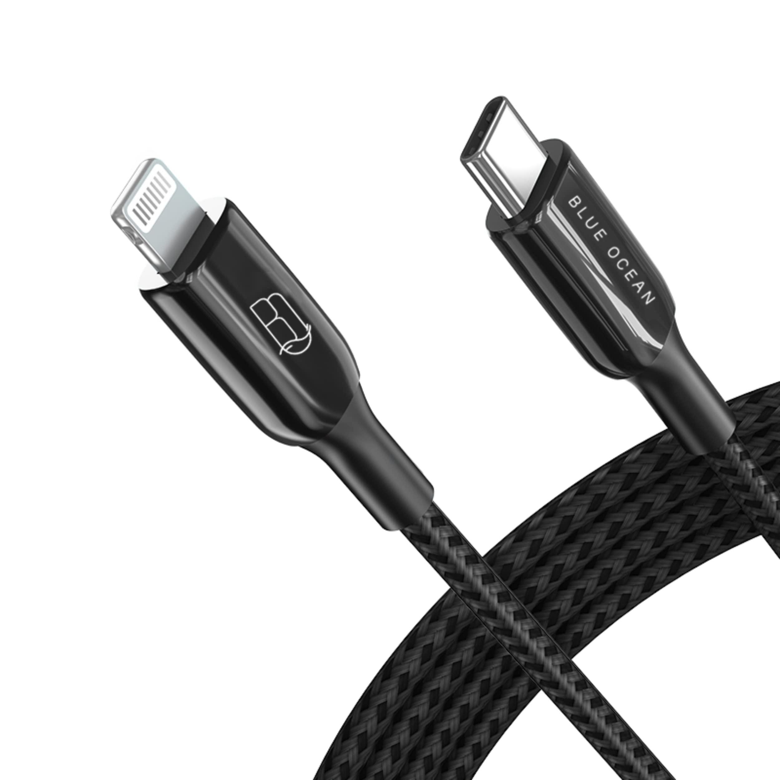 BLUE OCEANUSB C to Lightning Cable Fast Charging 1.20 Meter Power Delivery 20W Cable Compatible for Apple Charger iPhone 14 13 12 Pro Max iPad (1.2M)