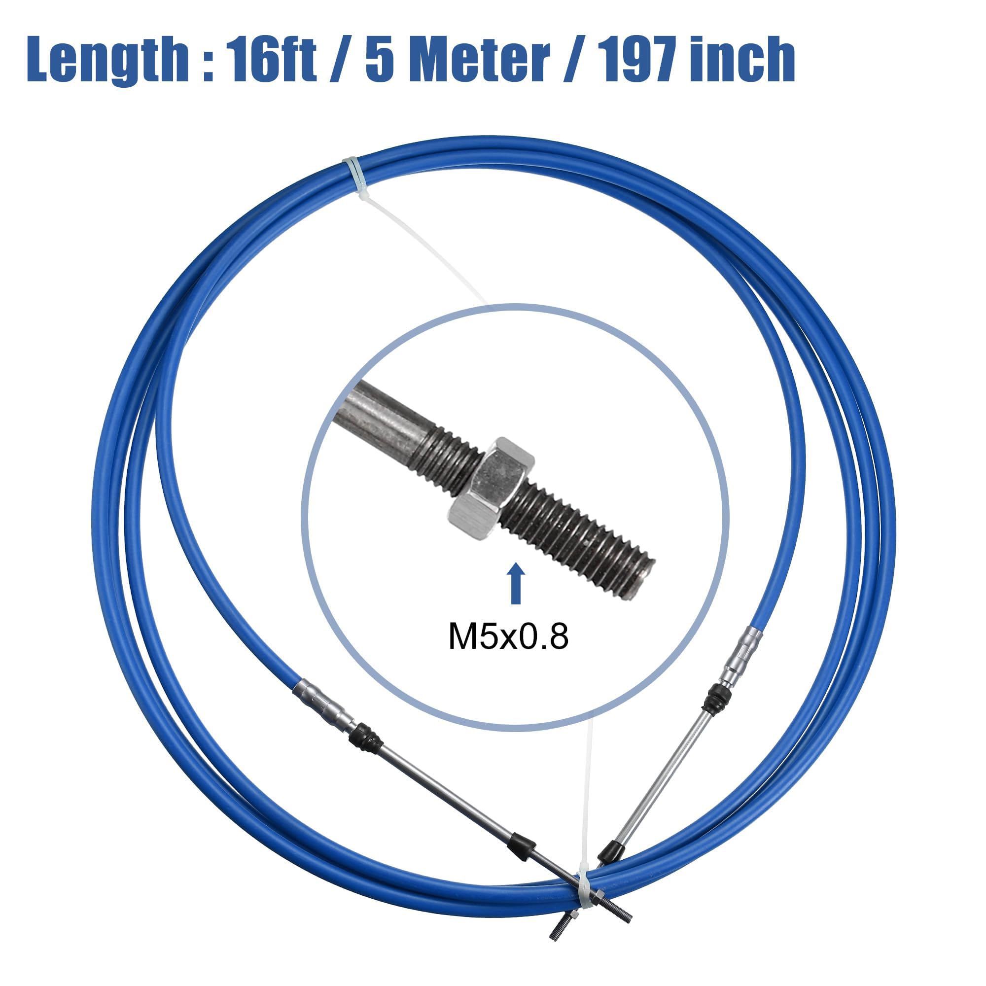 Cavo Acceleratore MACHSWON 5 Metri – Tipo Marino 3300/33C, Per Yamaha E Altri Fuoribordo (escluso Mercury)