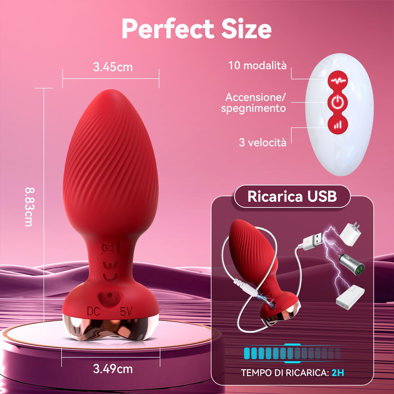 Plug Anale-dilatatore Donna Sexytoysys Uomo Sex Toys Coppia Vibratoreper Uomo Professionale Dildo Anale Vibratore Toys Sessuali per Uomini Anello Vibrante per il pene con 10 Modalità, A2026011205