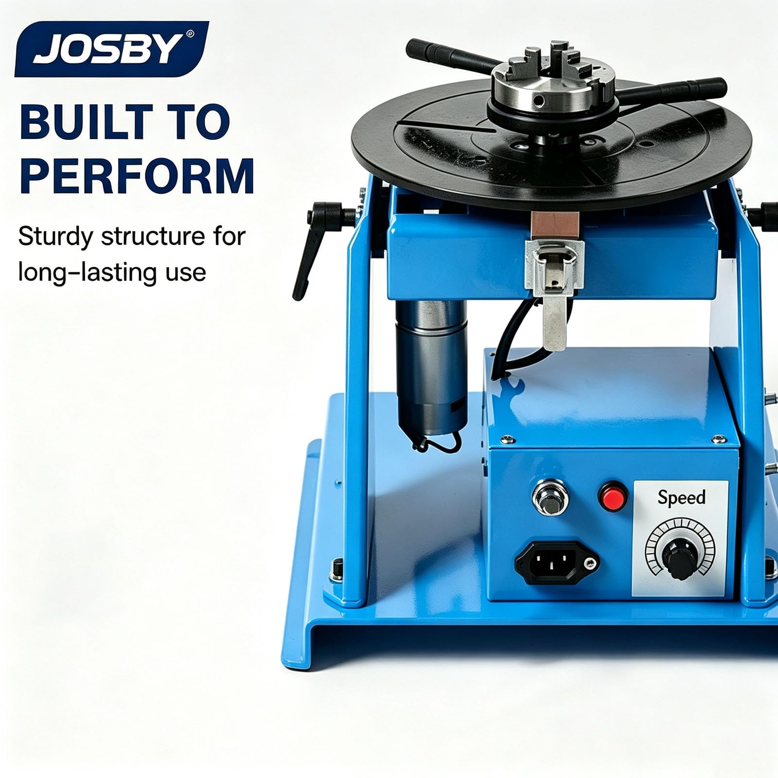 JOSBY Kleiner Schweißpositionierer, Drehbarer Schweißpositionierer, Leichter Modularer Automatischer Schweißdrehtisch, Schweißrotator-arbeitstisch, Variable Drehzahlregelung Für Rohrrundschweiß