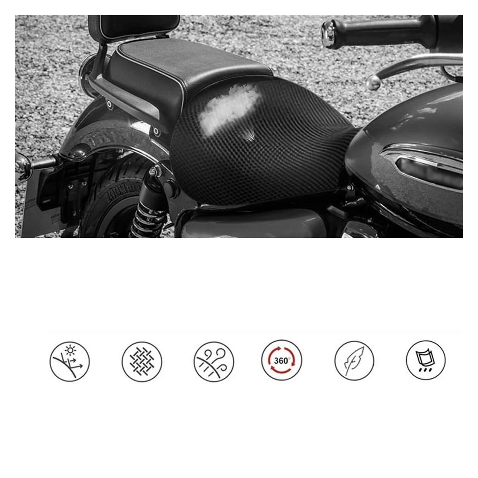 Motocicletta‌ copri Sella Coprisella Accessori Coprisedile Per Moto Per Meteor 350 Meteor350 2020-2023 Cuscino Protettivo Per Coperture
