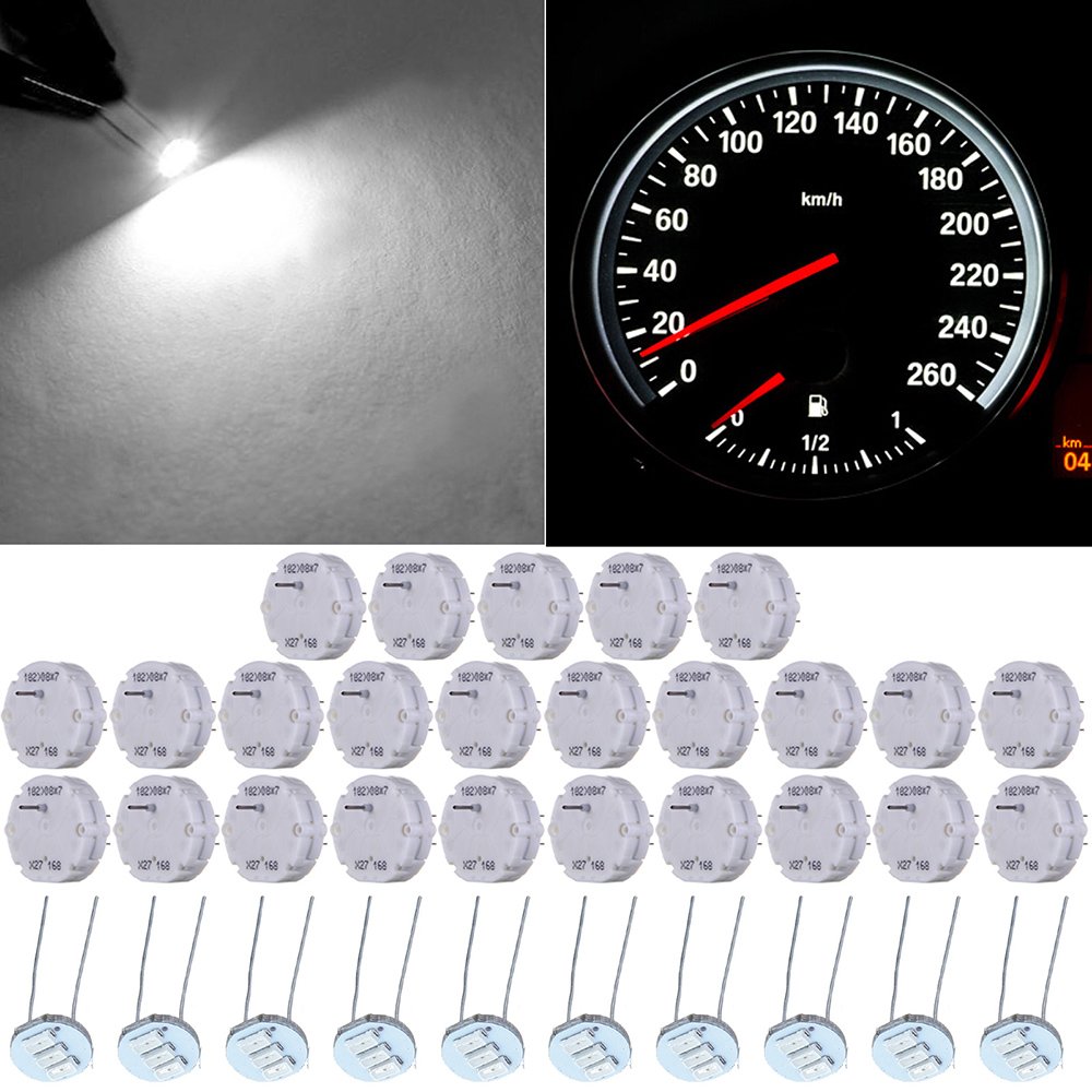 OCPTY 25Pcs X27.168 Instrument Cluster Gauge Stepper Motor Kit with 10 Pcs 4.7mm For Mini Light Bulbs - Fit for GM For Toyota For Honda For Ford For Chrysler For Chevy Silverados Tahoes Yukons