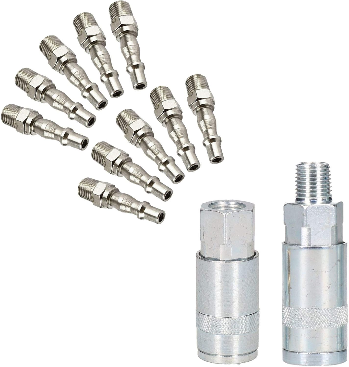Airline Air Line Quick Release Compressor Fittings with 1/4 BSP Attachments 12pc Amazon.ca