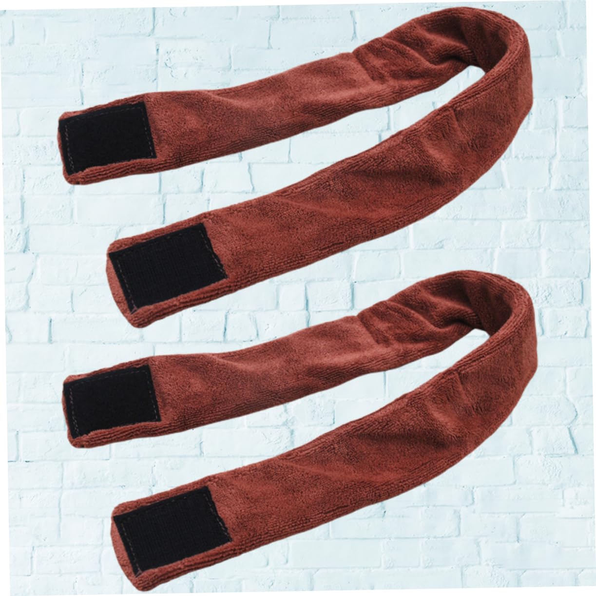 FOMIYES 6piezas Toalla Absorbente Para Cabeza Set De Pañuelos De Spa Para Maquillaje y Peluquería Soporte Color Café Para Casa y Salones