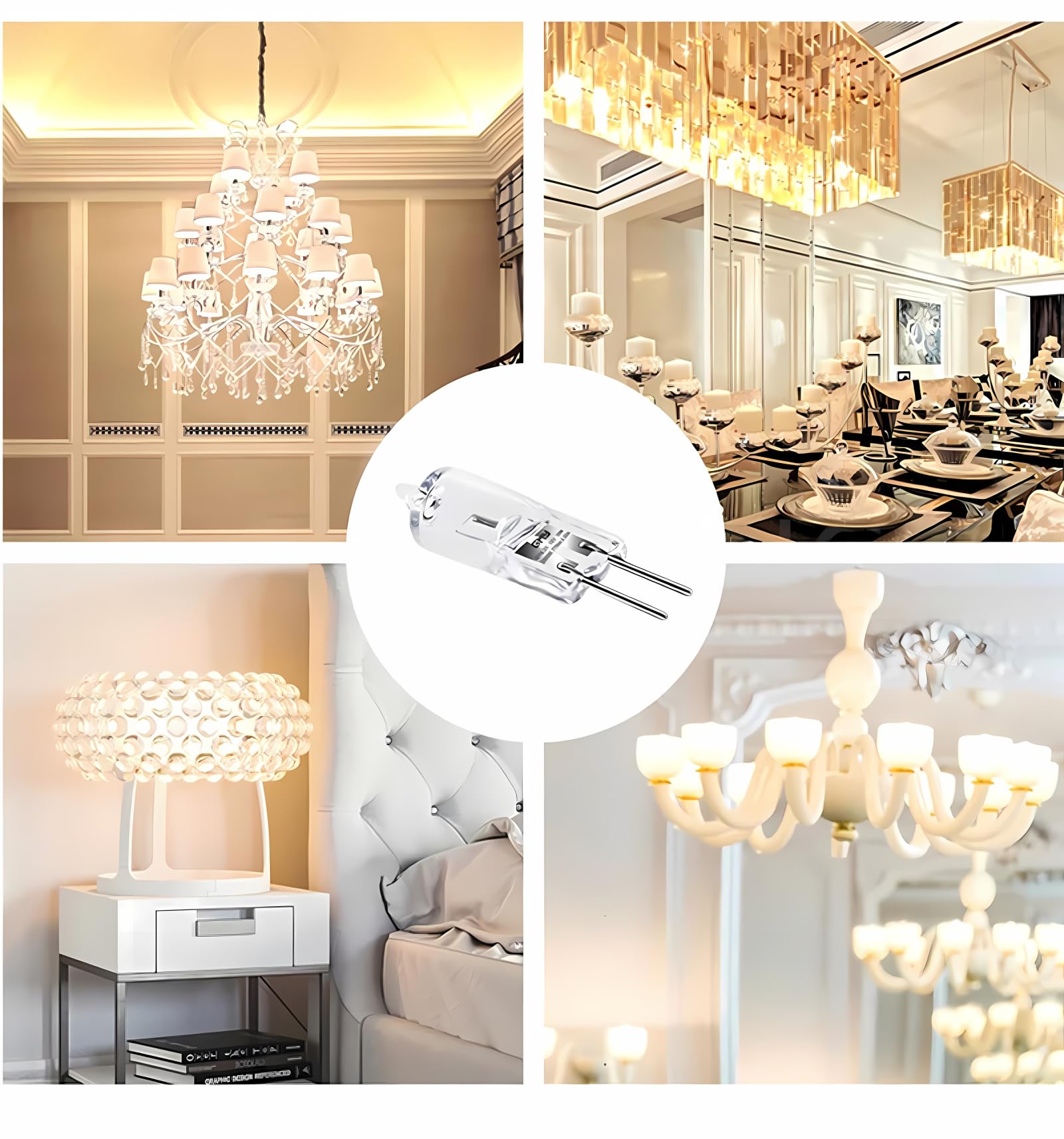 G4 Halogenlampe, hocheffizienter Ersatz, sofort betriebsbereit, 5 W-30 W, 6 V-24 V, für Kosteneinsparungen und lange Lebensdauer, kommerzielle Nutzung (30 W, 100 Stück/6 V)