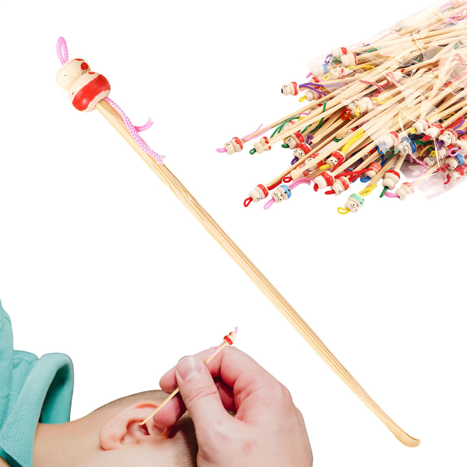 Earwax Removal Tool Kit: 100 Pcs Ear Picks, Cute Ear Cleaning Accessories with Wrist Tip, Reliable Hygiene Care Set | Safe Picks