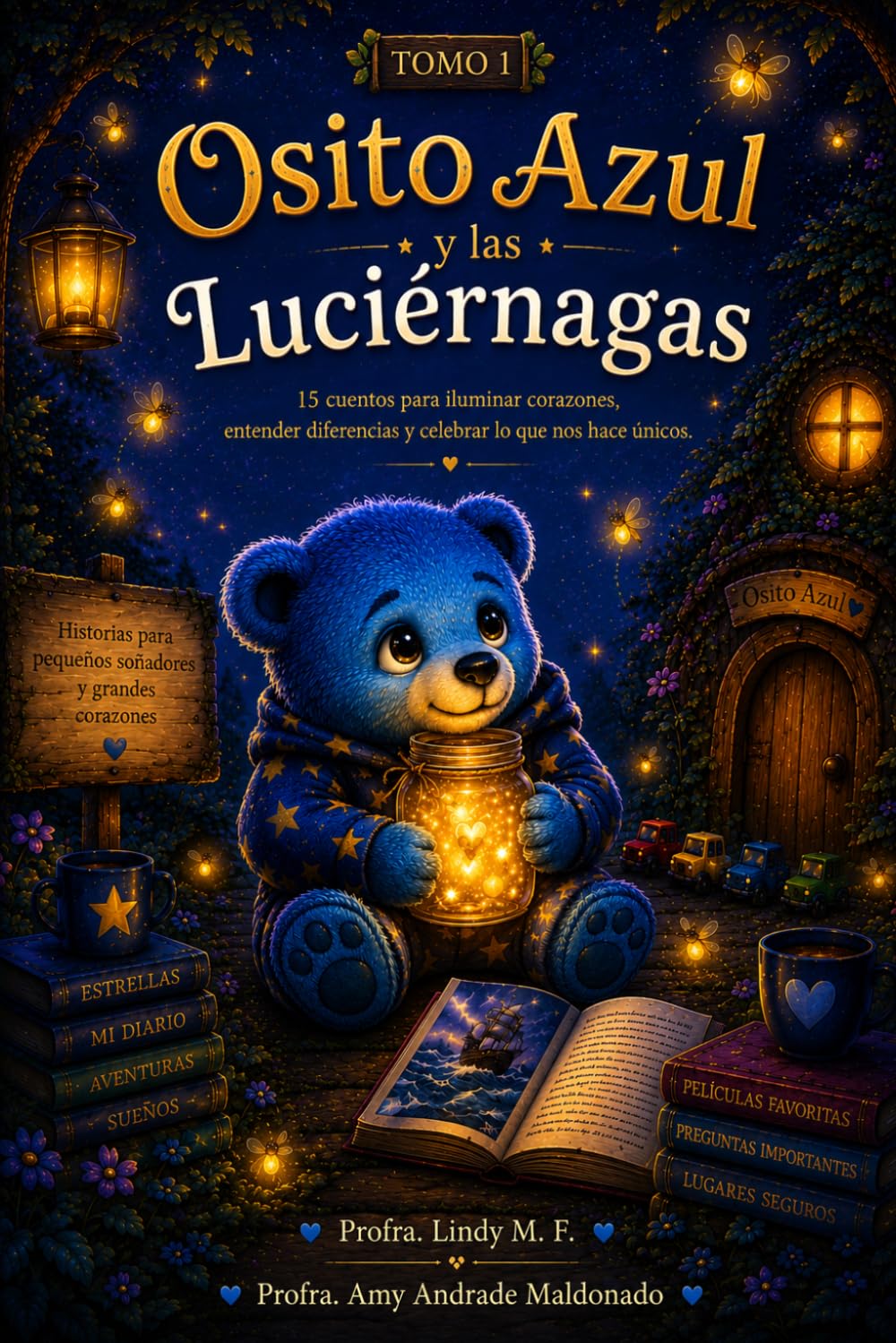 Osito Azul y las Luciérnagas Tomo 1: 15 Cuentos para iluminar corazones, entender diferencias y celebrar lo que nos hace únicos