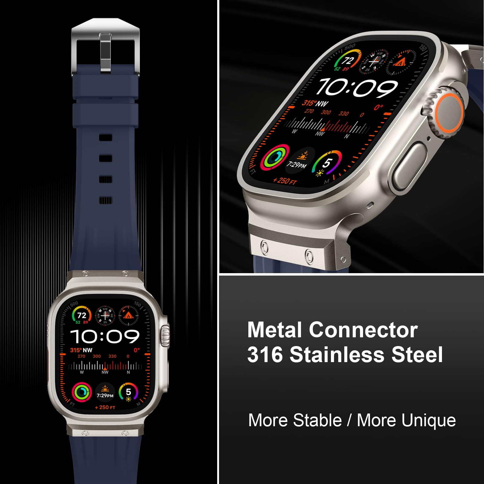 Tasikar Sport Band Compatible with Apple Watch Ultra Band 49mm 46mm 45mm 44mm 42mm - Image 4