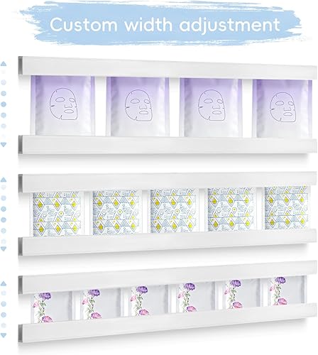 Miniatura 7 de Paquete de 12 organizadores de yogur ajustables para refrigerador con cintas autoadhesivas, soporte de almacenamiento para refrigerador que ahorra