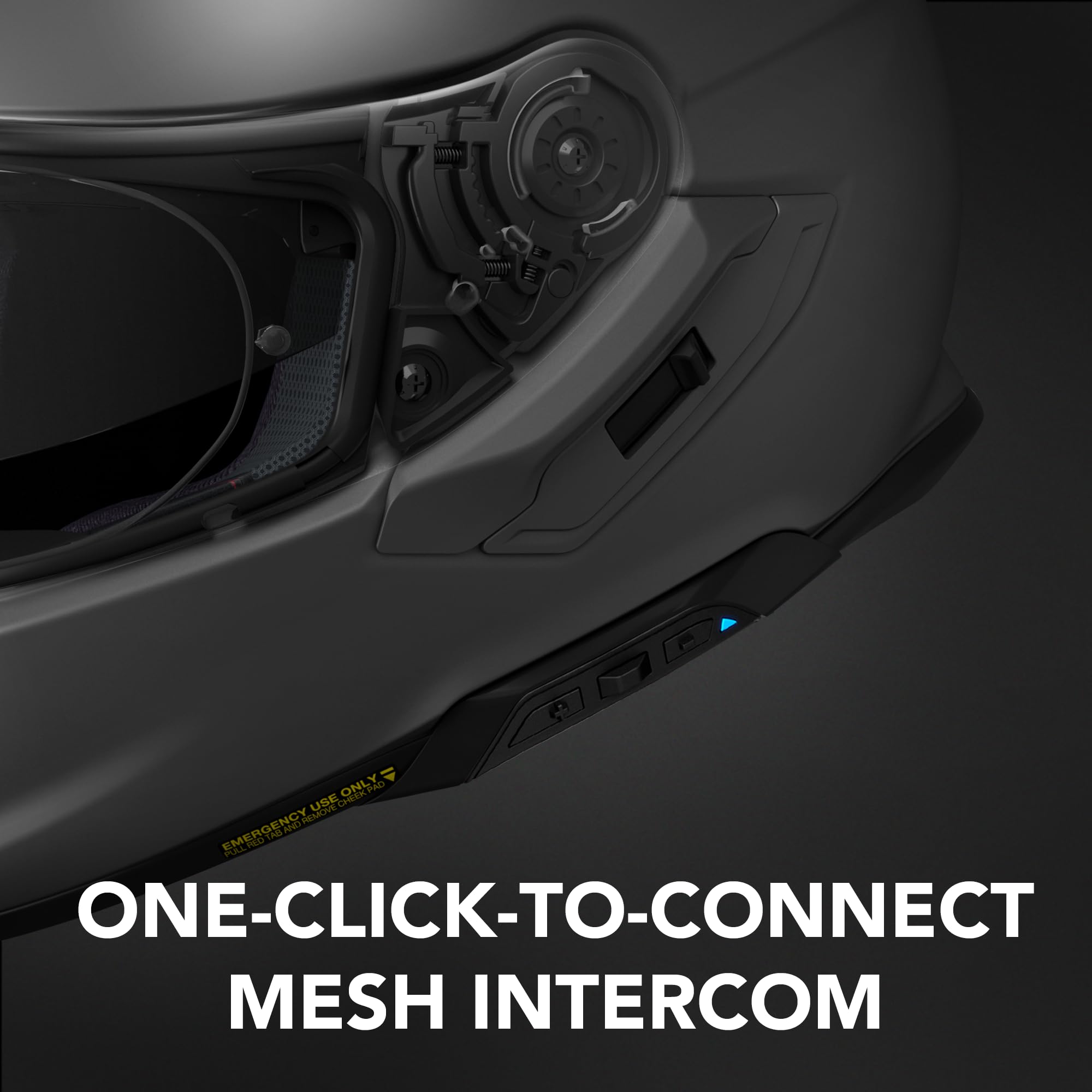 Sena SRL3 Motorcycle Mesh intercom Communication Headset for SHOEI helmets