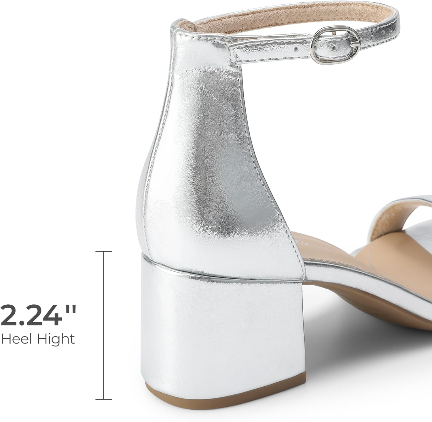 DREAM PAIRS Womens Low-Chunk Low Heel Pump Sandal - Image 5