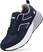 FitVille Men's Extra Wide Sports Shoes Running Comfort Walking Shoe Breathable Running Jogging for Sensitive Swollen Feet