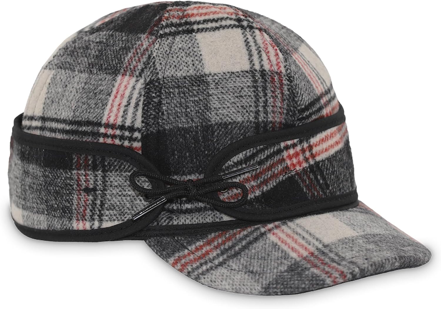 Stormy Kromer The Sidekick Cap, Six-Panel Wool Blend Hat with Pulldown Earband, Cotton Lined, Stylish Twist on the Ida Kromer