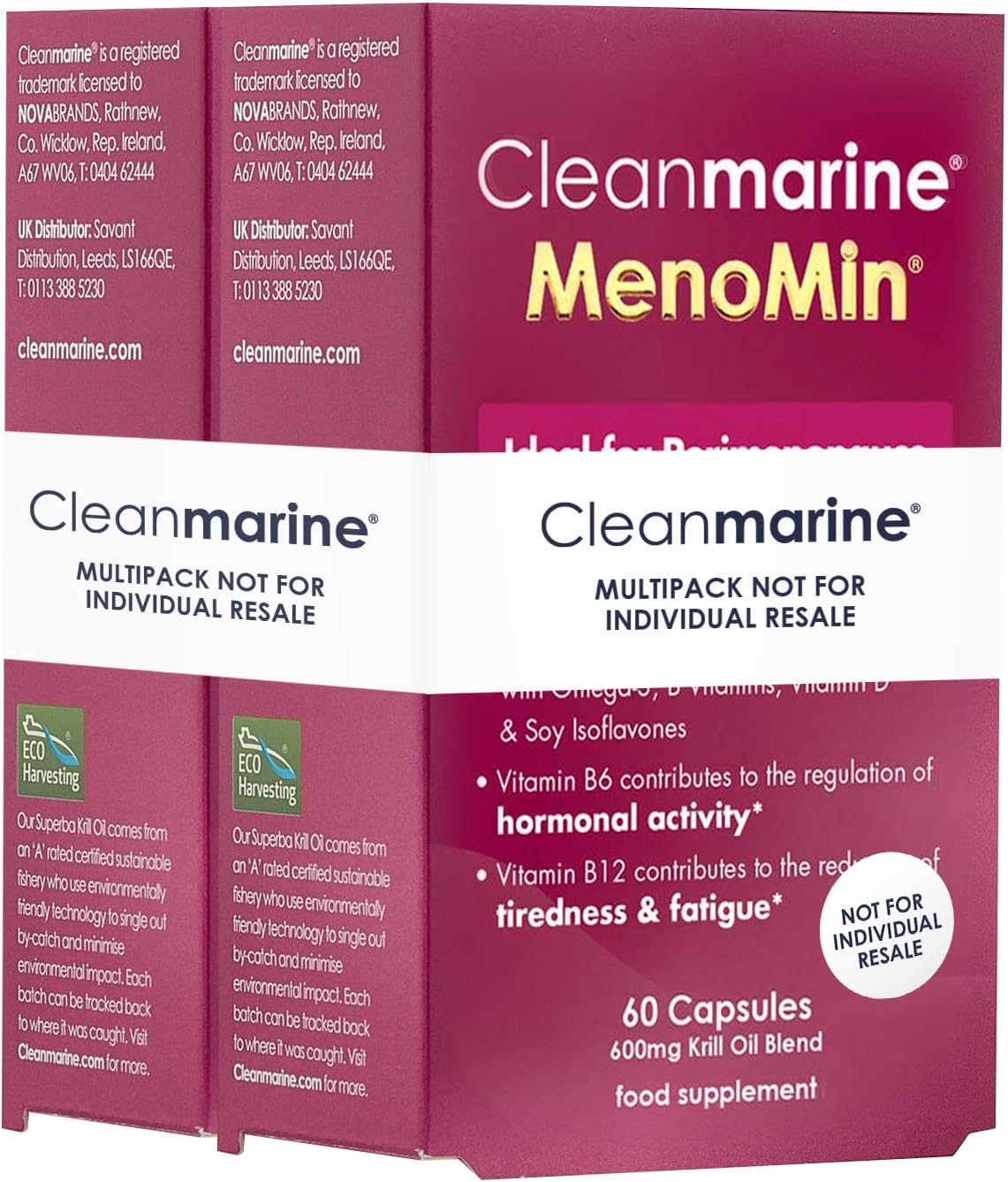 Cleanmarine Menomin Menopause Support Highly Absorbable Omega 3 with Soy Isoflavones