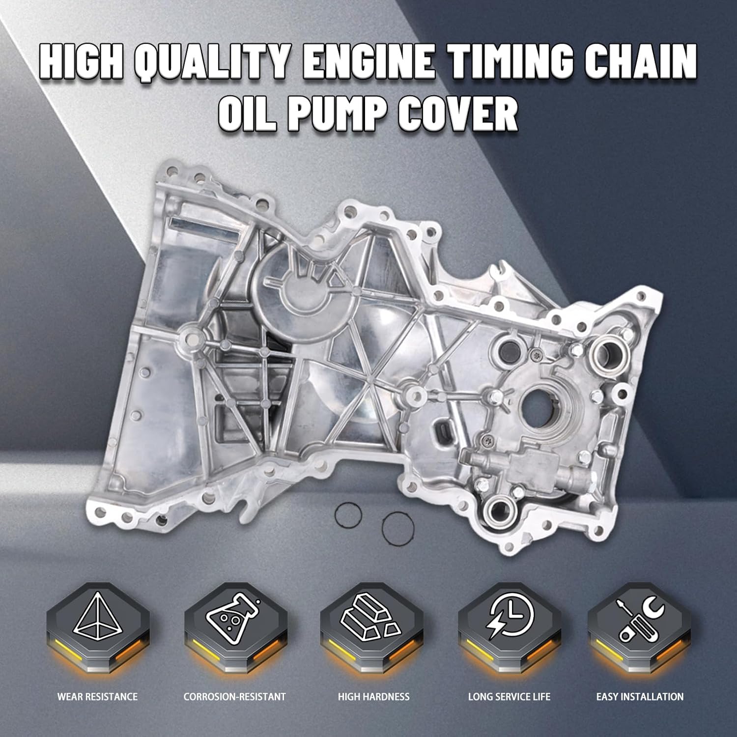21350-2E350 Timing Chain Cover Oil Pump for 2014-2019 Hyundai Tucson, Kia Soul/Forte 2.0L OE# 21350-2E330, 21350-2E310, 21350-2E311