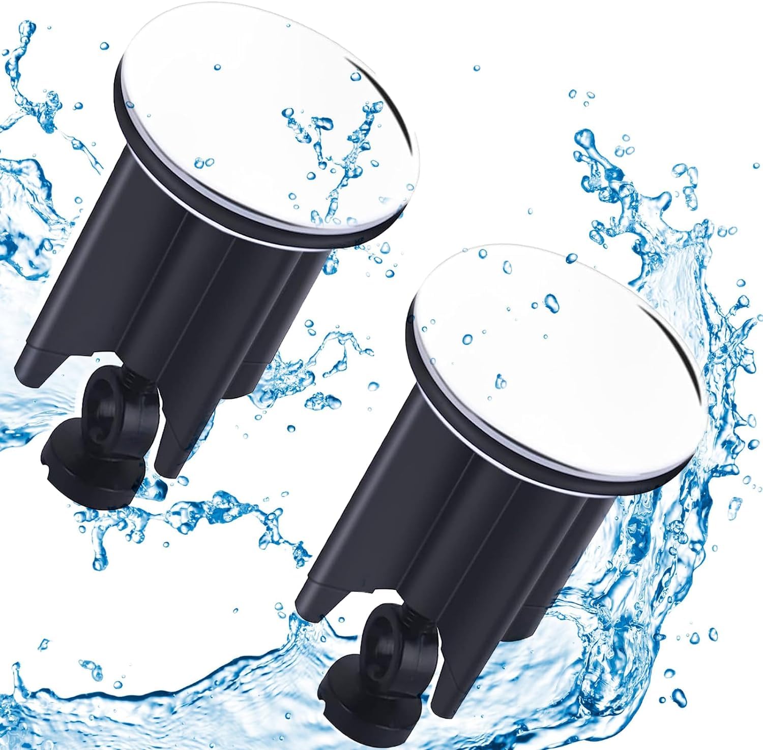 Lonimia 2 Pieces Sink Plugs, Universal Plugs Sink, 40mm Drain Plugs, Plugs Sink Prevents Clogging