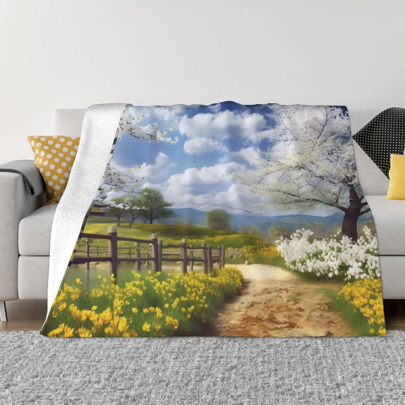 Couverture douce en flanelle imprimée pour des soirées cocooning