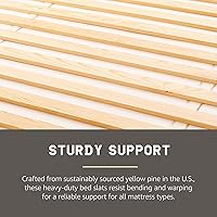 Vista 8 de Hercules Xtreme - Láminas de soporte para cama, tablero de pino macizo resistente, tamaño individual