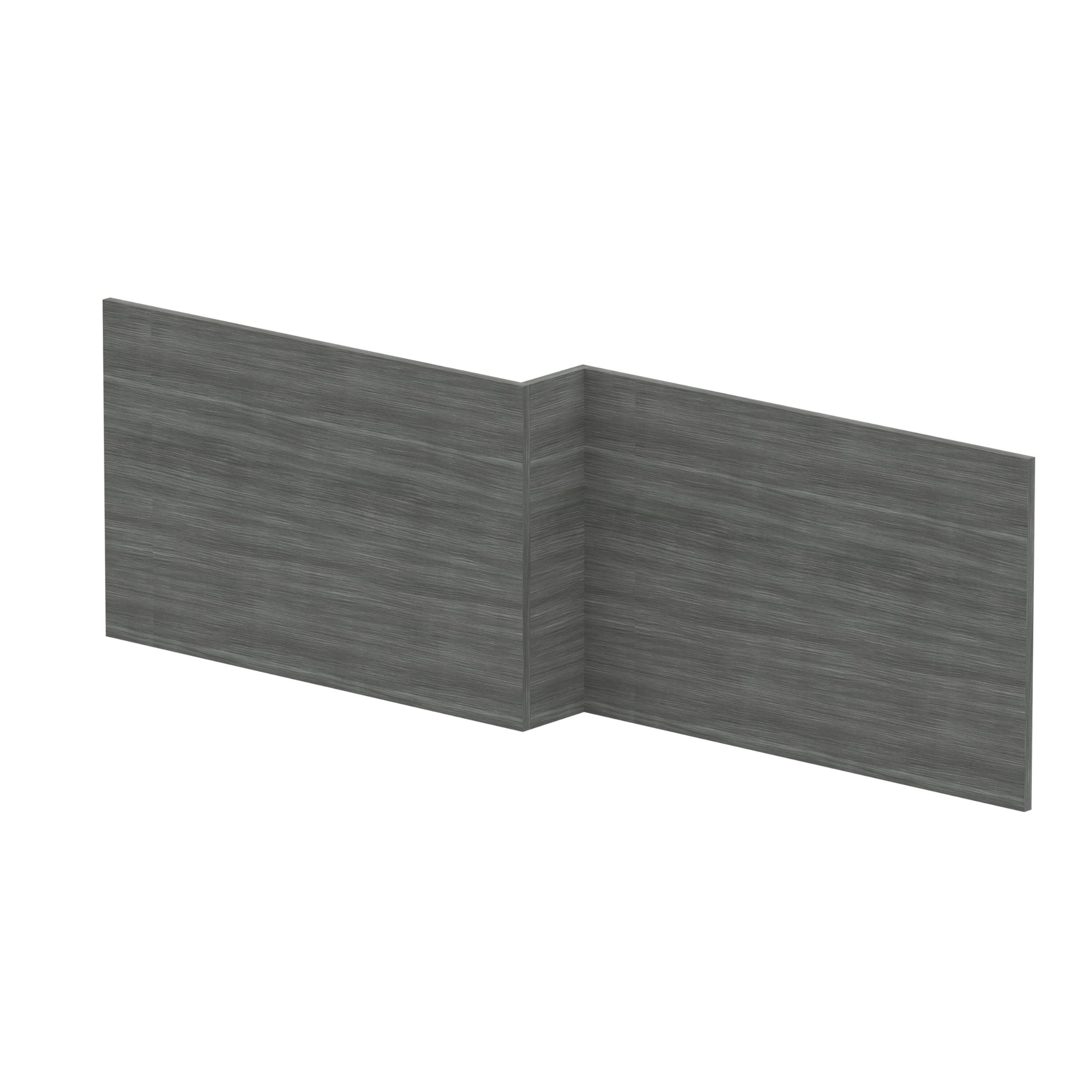 Balterley MFC Reversible ShowerBath Front Panel - Woodgrain Anthracite - 1700mm