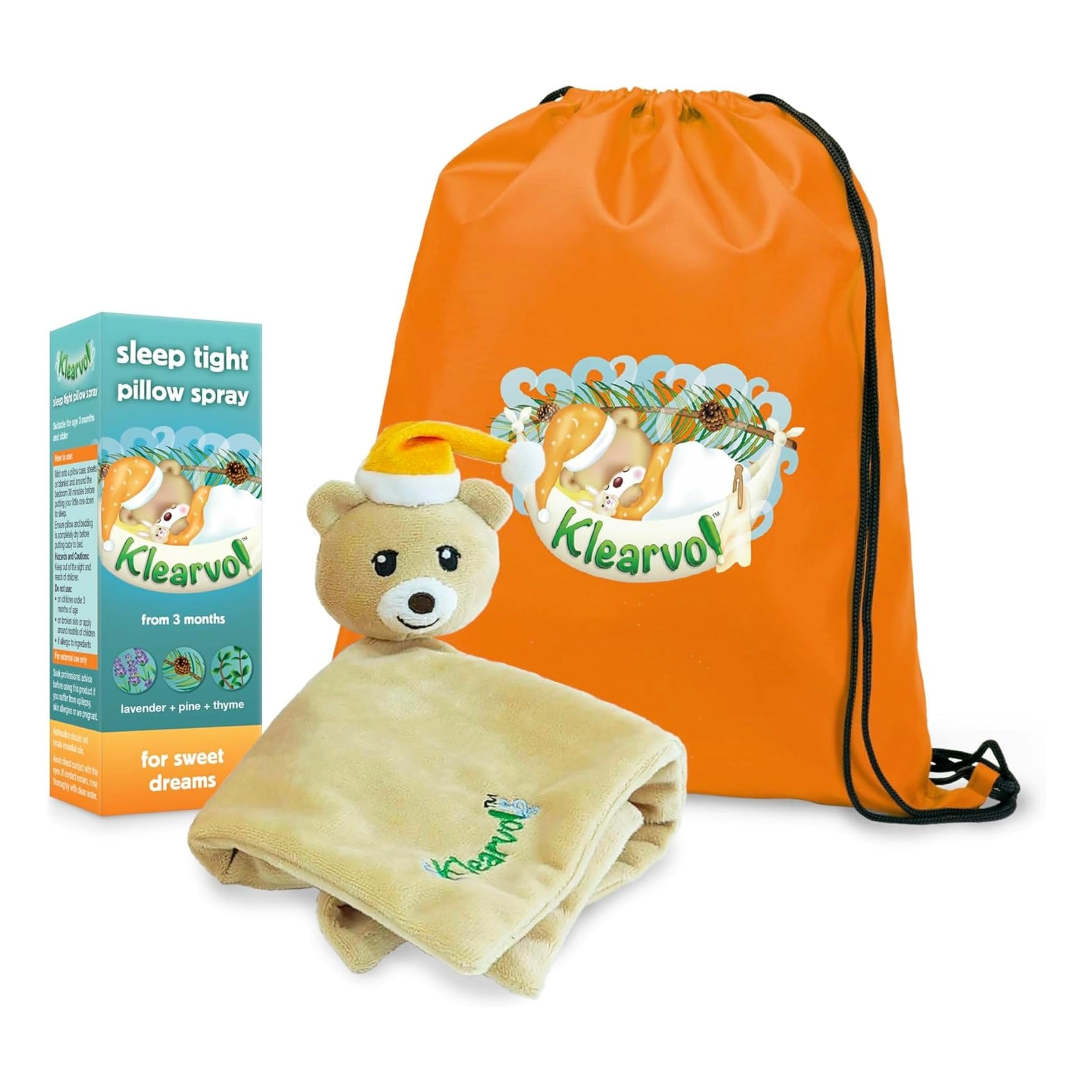 Baby Sleep Gift Set - Soft Comforter Blanket & Sleep Tight Pillow Spray 50 ml (Pack of 1) - Gentle Bedtime Duo for Soothing Sleep and Sweet Dreams