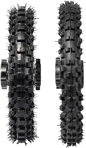 Miniatura 4 de Neumático y llanta delantera 60100-14 + trasera 80100-12 con rodamiento de 0.591 in para todoterreno Dirt Pit Bike Apollo Taotao Coolster SSR 110