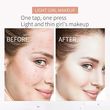 Color Changing Foundation Stick,2-in-1 Foundation Stick with Brush,Full Coverage Cream Fou-ndation with Brush,Hydrating Colour Changing Foun-dation Sti/ck(Natural),White Foun-dation Stic/ks