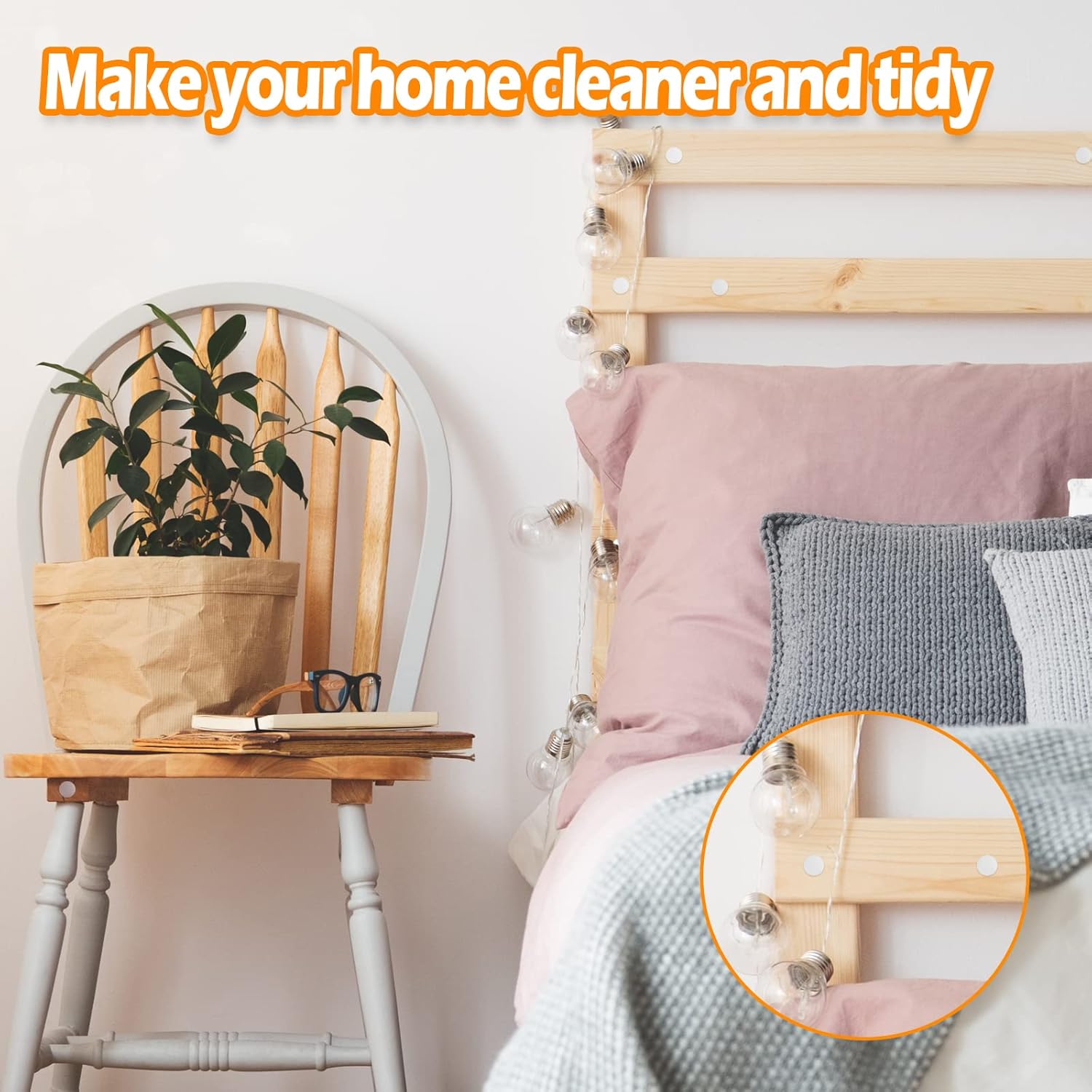 600 Pcs 4.4mm 0.17" Plastic Hole Plug Button Top Blanking Drilling Cover Caps Plugs for Chair Cabinet Cupboard Shelf, White