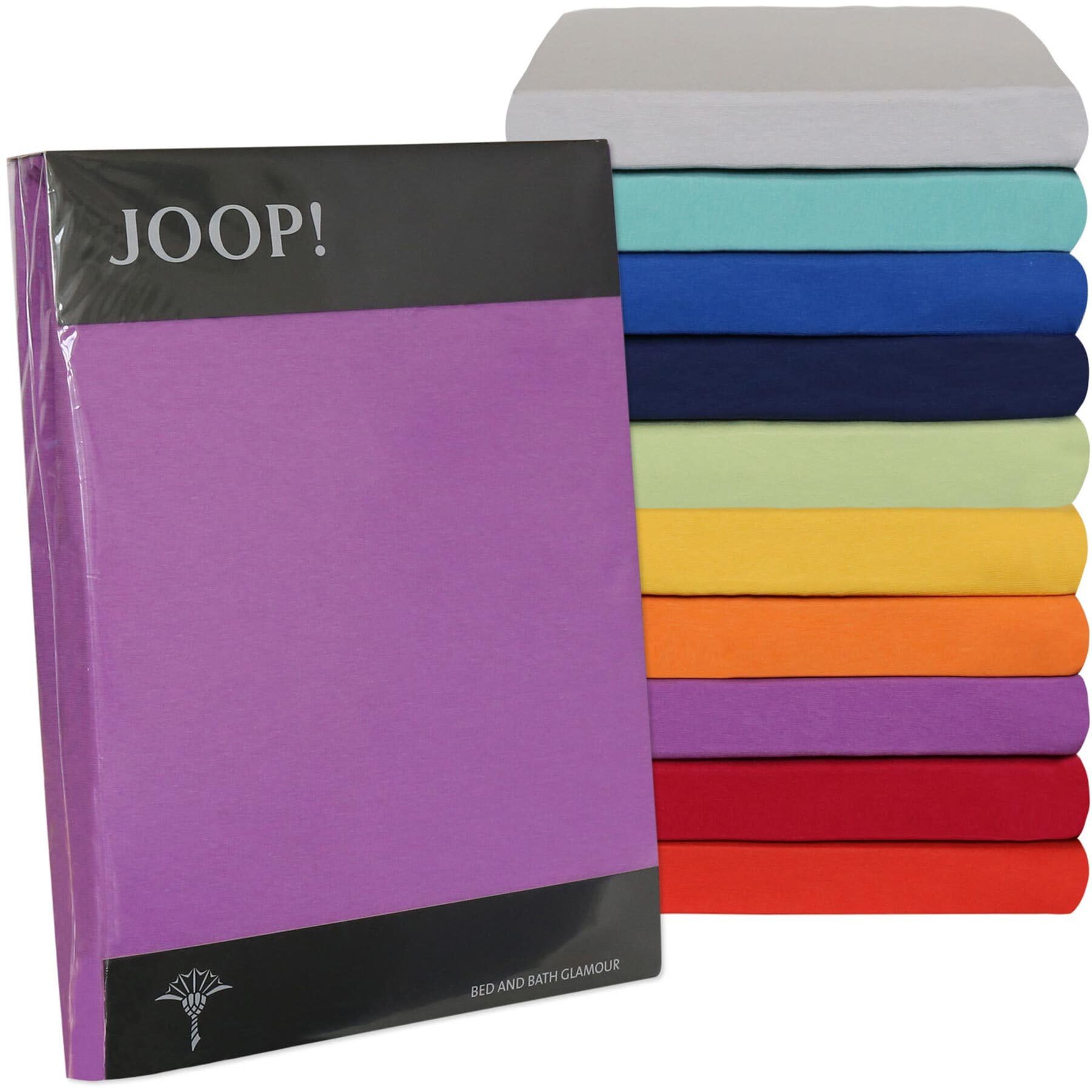 JOOP! Spannbetttuch Ferjersey in höchster Qualität 90-100 / 200-220 cm Farbe 37 Nougat