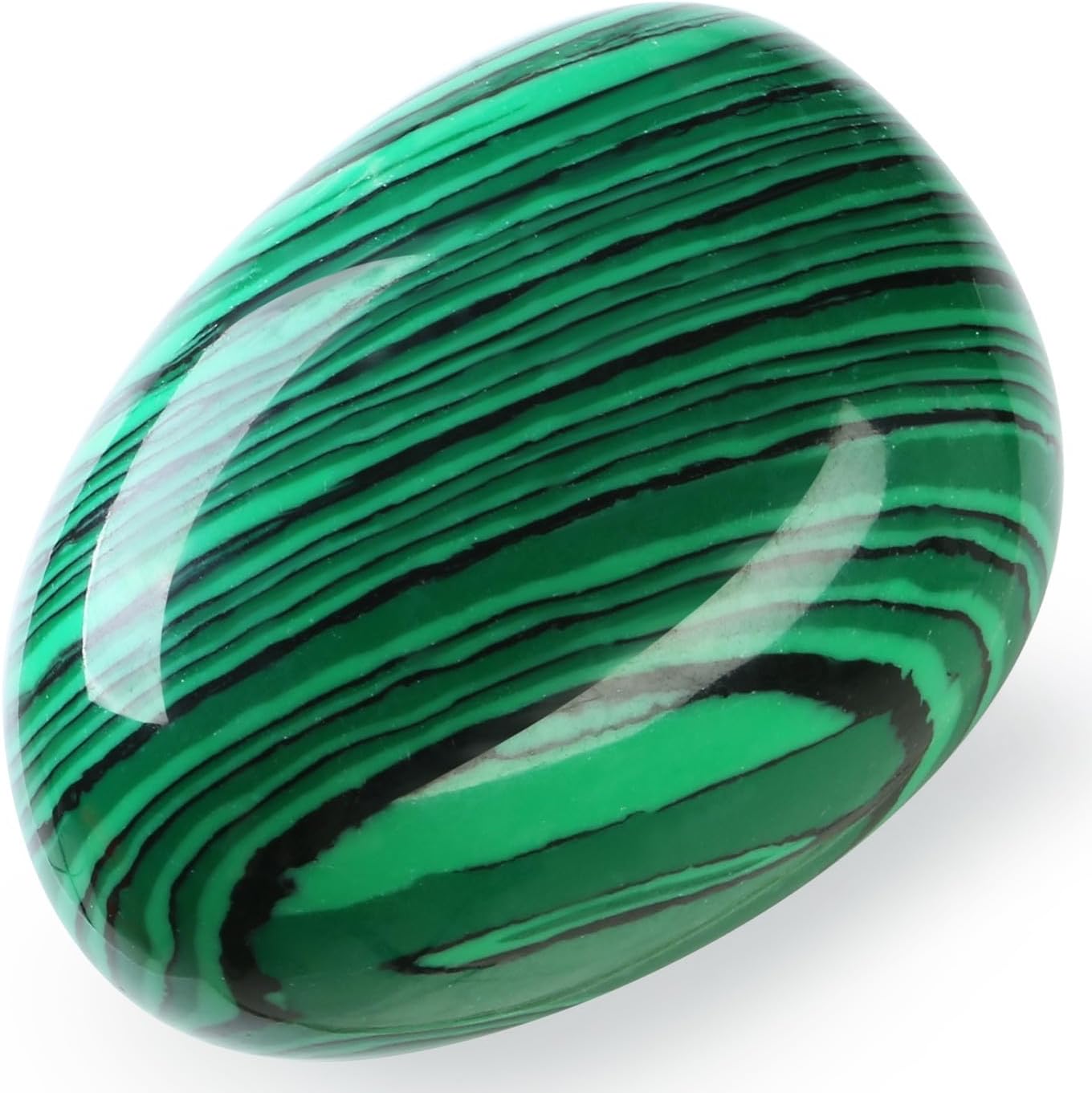 1.6-2.0" Malachite Crystals Large Malachite Stone Reiki Natural Tumbled Polished Stones for Energy Witchcraft Therapy Meditation DIY Crystals for Protection