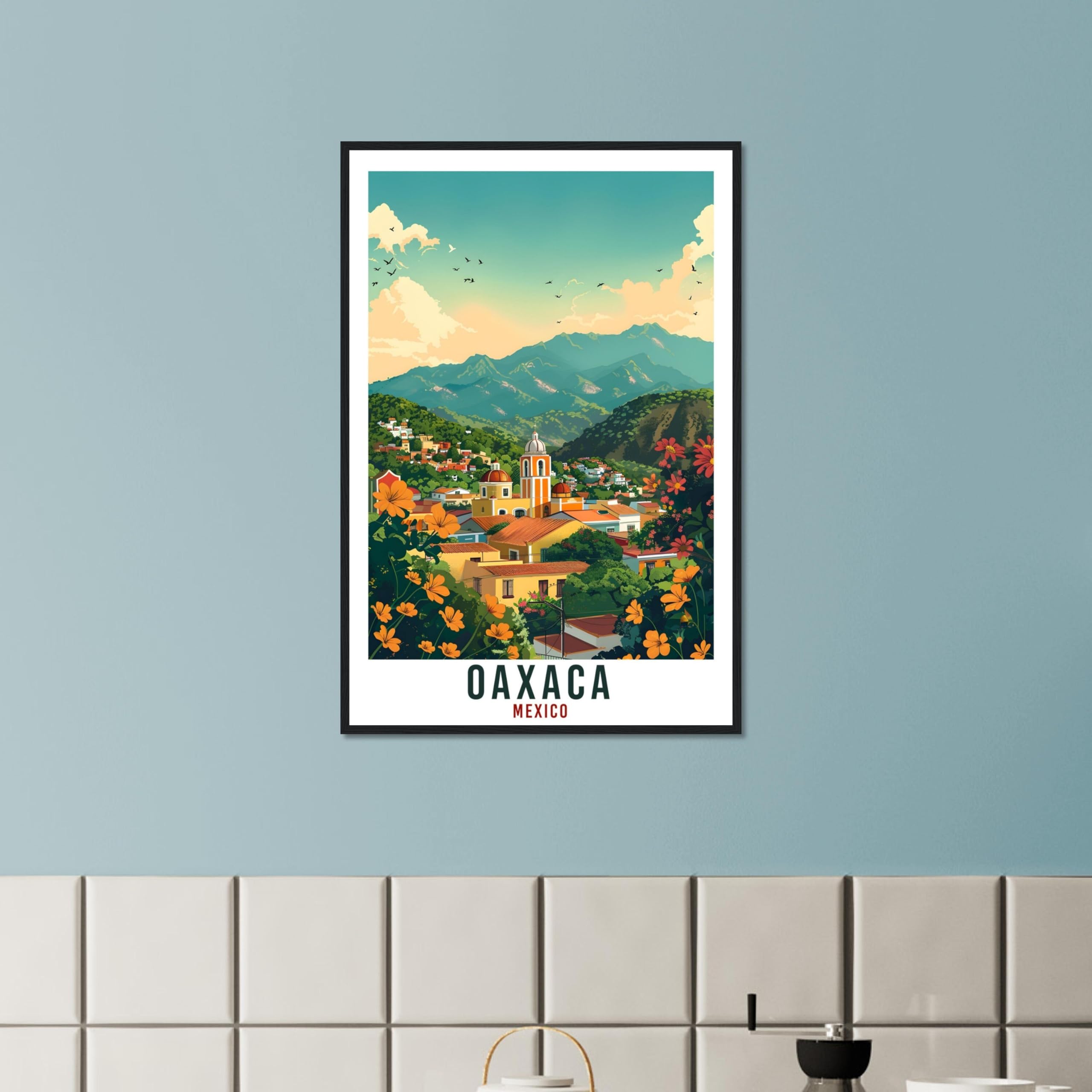 Amazon.com: Oaxaca Mexico Travel Print Mexico Wall Art Wall