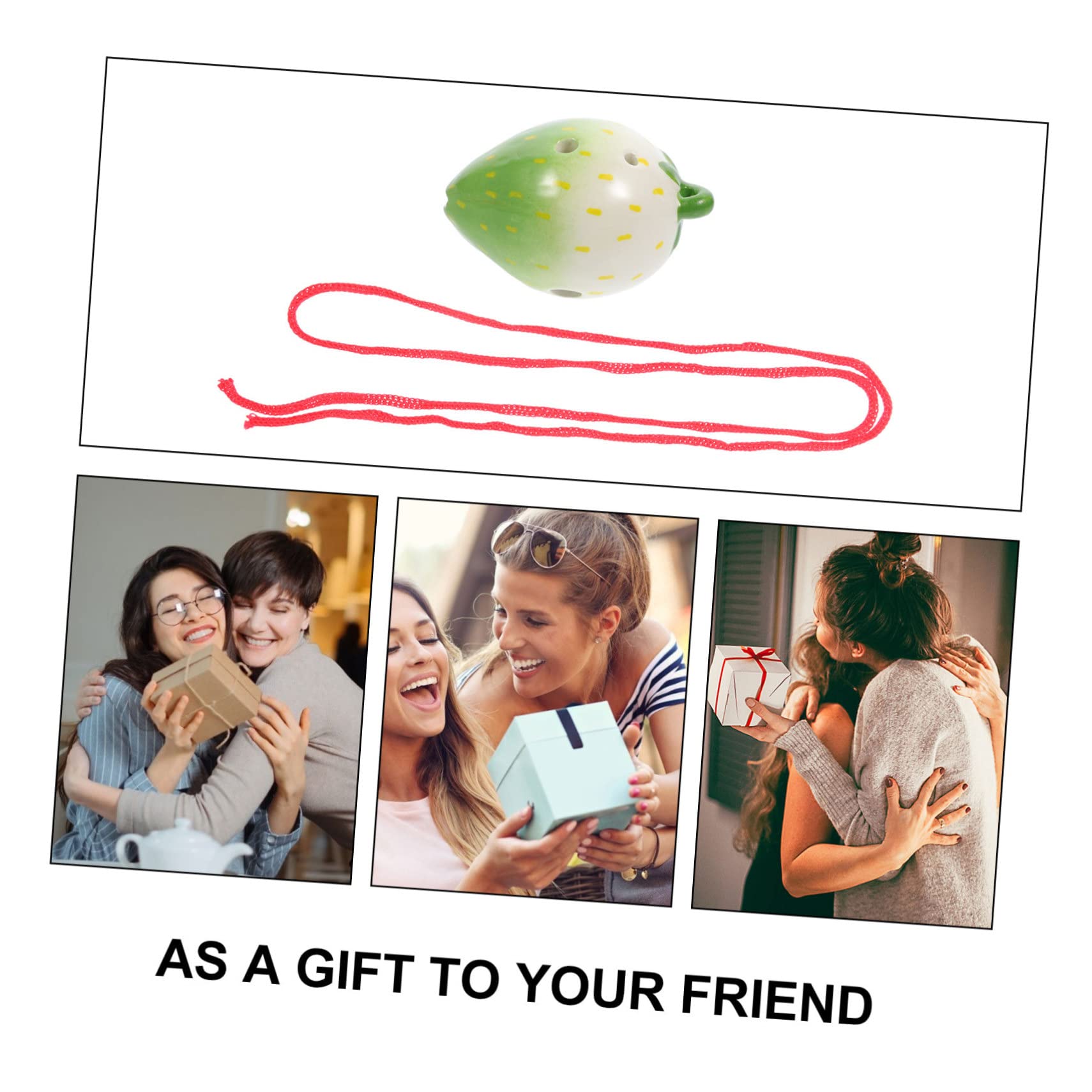 SUPVOX Beginner's 6-hole Ceramic Flute Portable Perfect for Boys and Girls Wind Instrument Enthusiasts Random Color