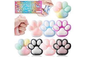 Pinch Family Squishy: 8Pcs Kawaii Cat Paw Squishy Toys for Endless Fun and Stress Relief
