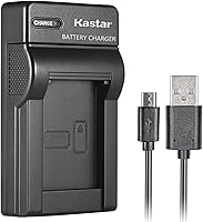 Vista 1 de Kastar Cargador USB delgado para JVC BN-VF823 BNVF823 y JVC Everio GS-TD1 GY-HM70U HM100U HM150U HMZ1U MG230 MG360 MG365 MG430 MG435 MG465 MG465