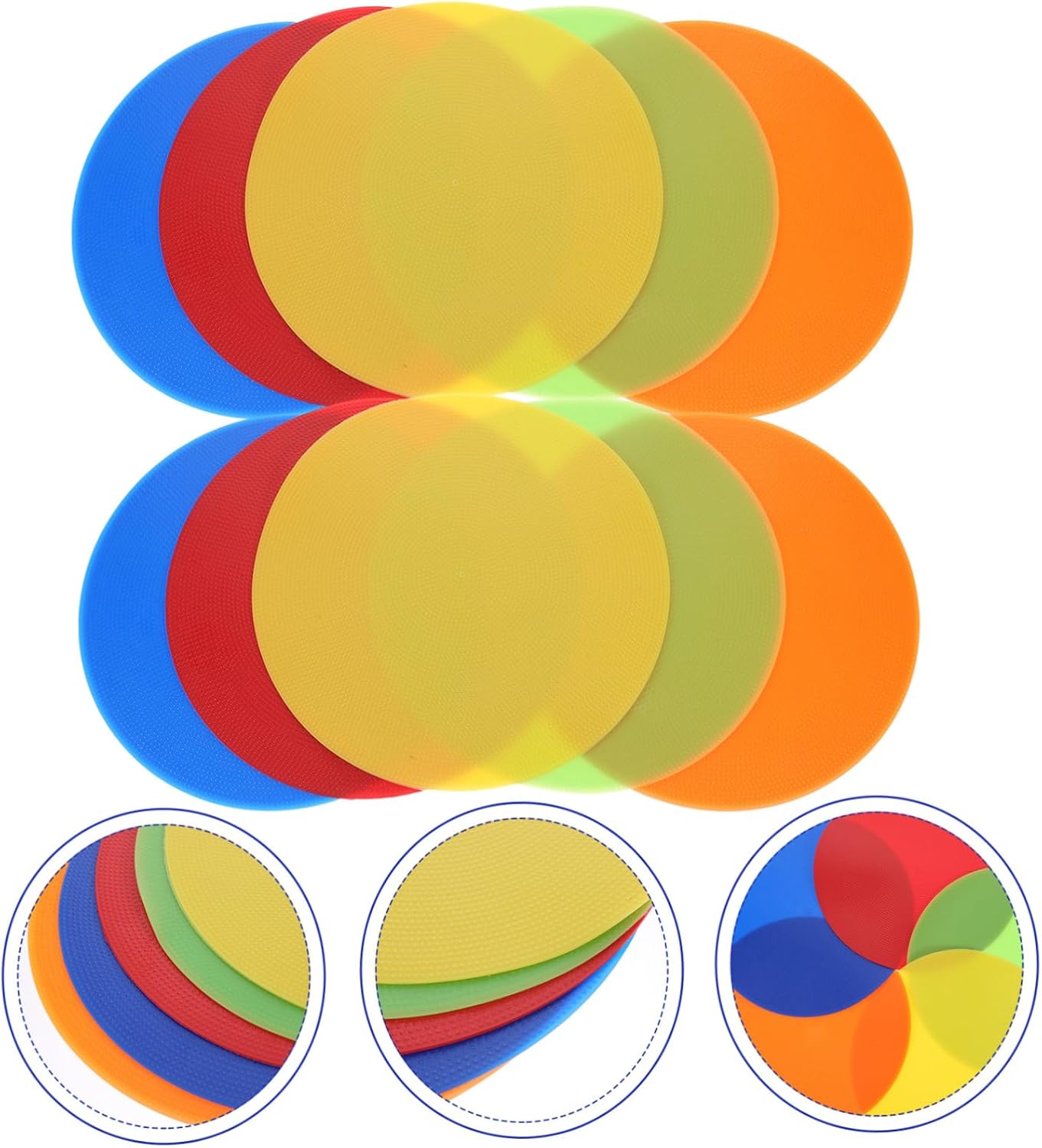 Toddmomy 10pcs Professional Soccer Training Discs Football Sign Pads Marking Signs for Practice